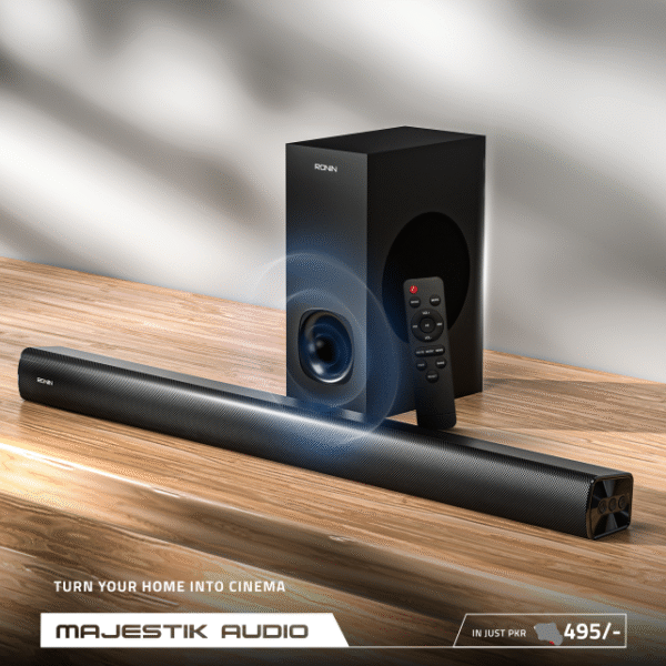 Ronin R-3015 Mini Theatre Majestic Audio Sound Bar with One Year Warranty