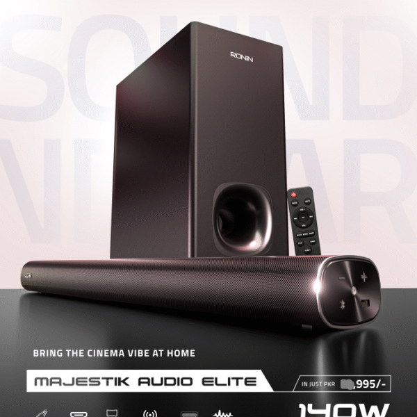 Ronin R-3025 Majestic Audio Elite Sound Bar with One Year Warranty