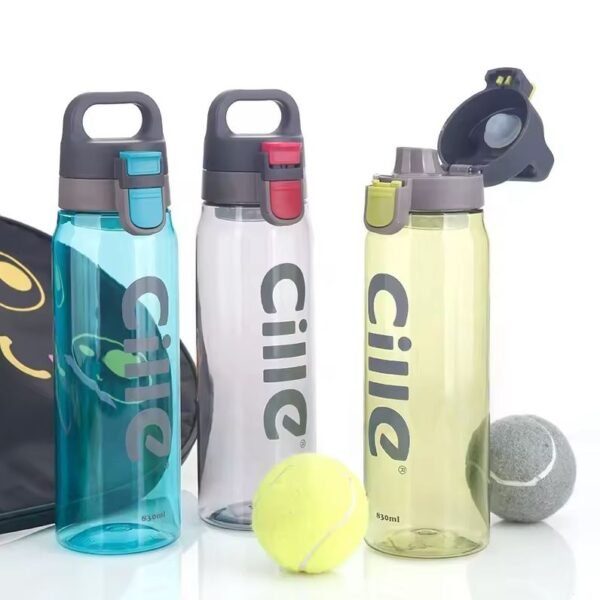 Imported Cille 830ml Tritan Plastic Drinking Water Bottle One Touch Lid Sports Bpa Free Office Gym Water Bottle