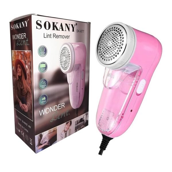 Sokany SK 877 Lint Remover - Lint Remover & Pet Hair Remover with Extra Shaving Surface, Replaceable Blade