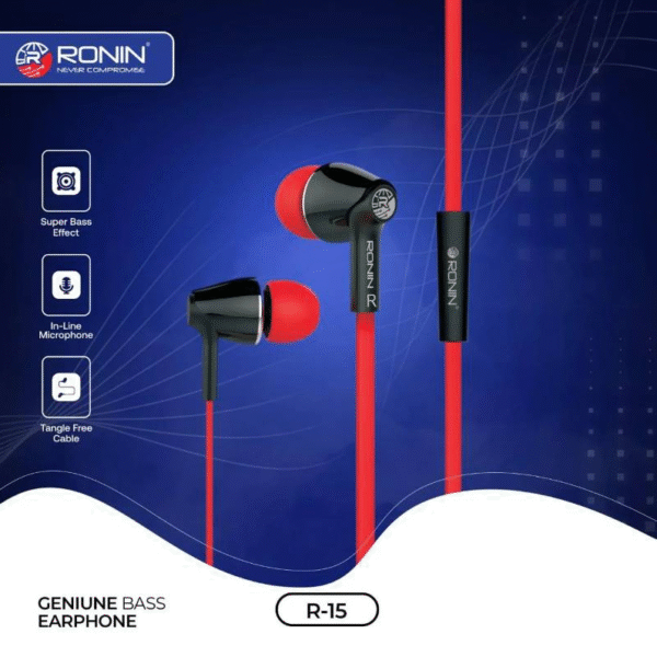 Ronin R15 Handsfree 3.5mm jack | In-line mic | Stylish design | Lightweight