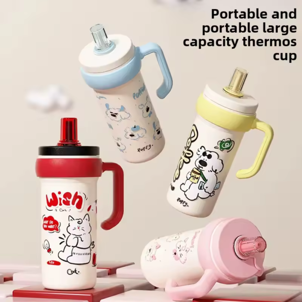 Imported 700ml Cute Children's 316 Stainless Steel Insulated Tumbler for Kids & Girls