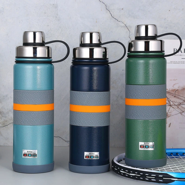 Imported 750ml / 1000ml Heavy Duty SUS 316 Stainless Steel Vacuum Flask Thermos Insulated Water Bottle for School Kids Girls and for Office Use