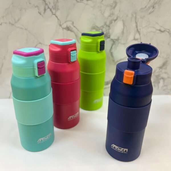 MSZM 1000ml Stainless Steel Hot & Cold Insulated Water Bottle with Grip