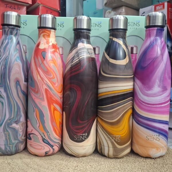 Imported Sens Life 1000ml Stainless Steel Double Walled Vacuum Flask Insulated Hot and Cold Water Bottle