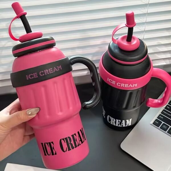 1000ml Stainless Steel Vacuum Insulated Tumbler for School Kids and Girls
